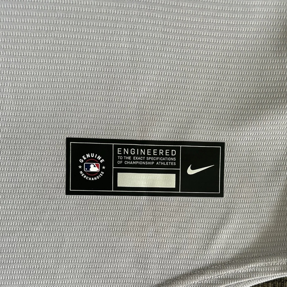 Nike Authentic New York Yankees Old Style Baseball Gray Jersey Men’s Sz: XL - Picture 5 of 6